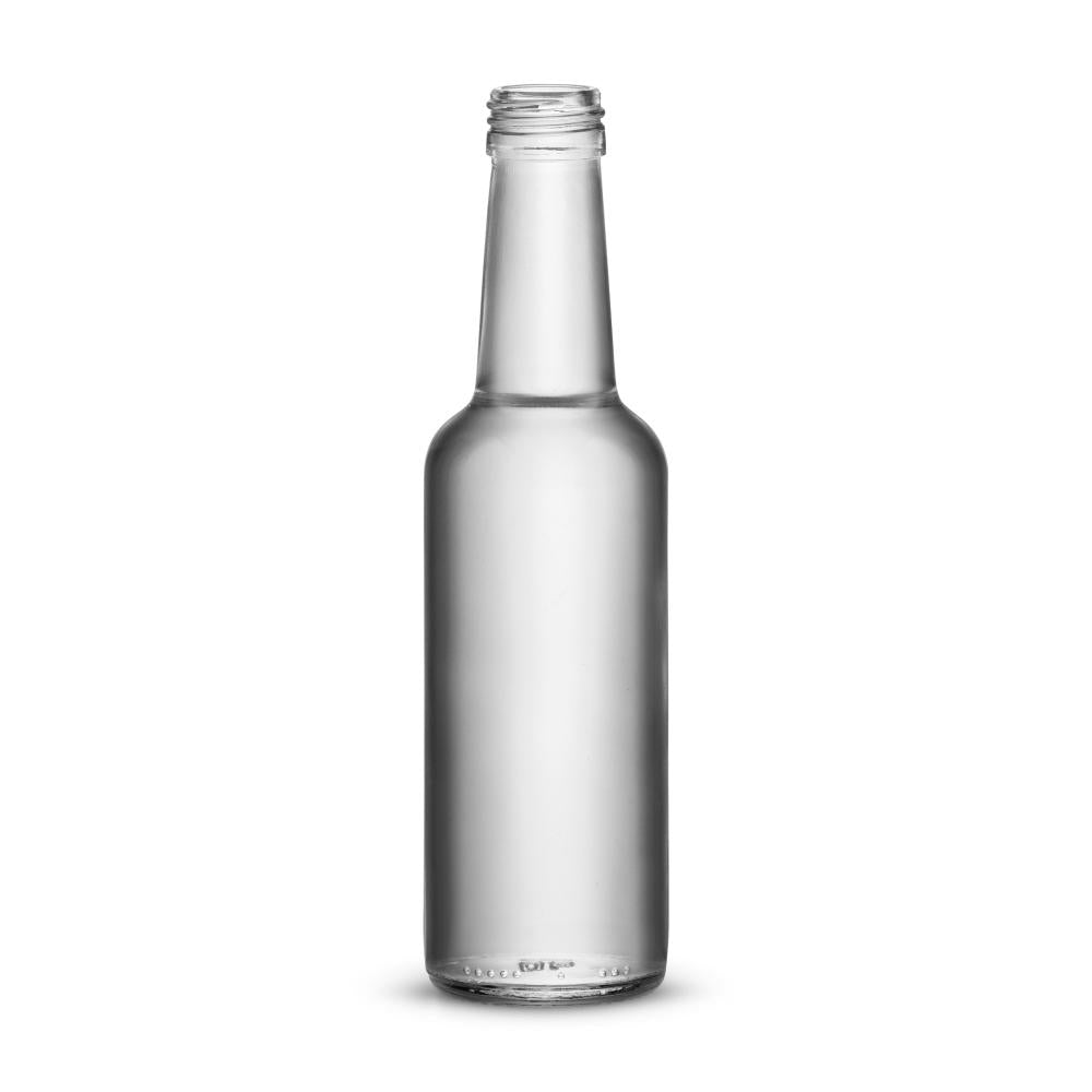 Gradhalsflasche 250ml weiß PP28 - Karton à 36 Stück
