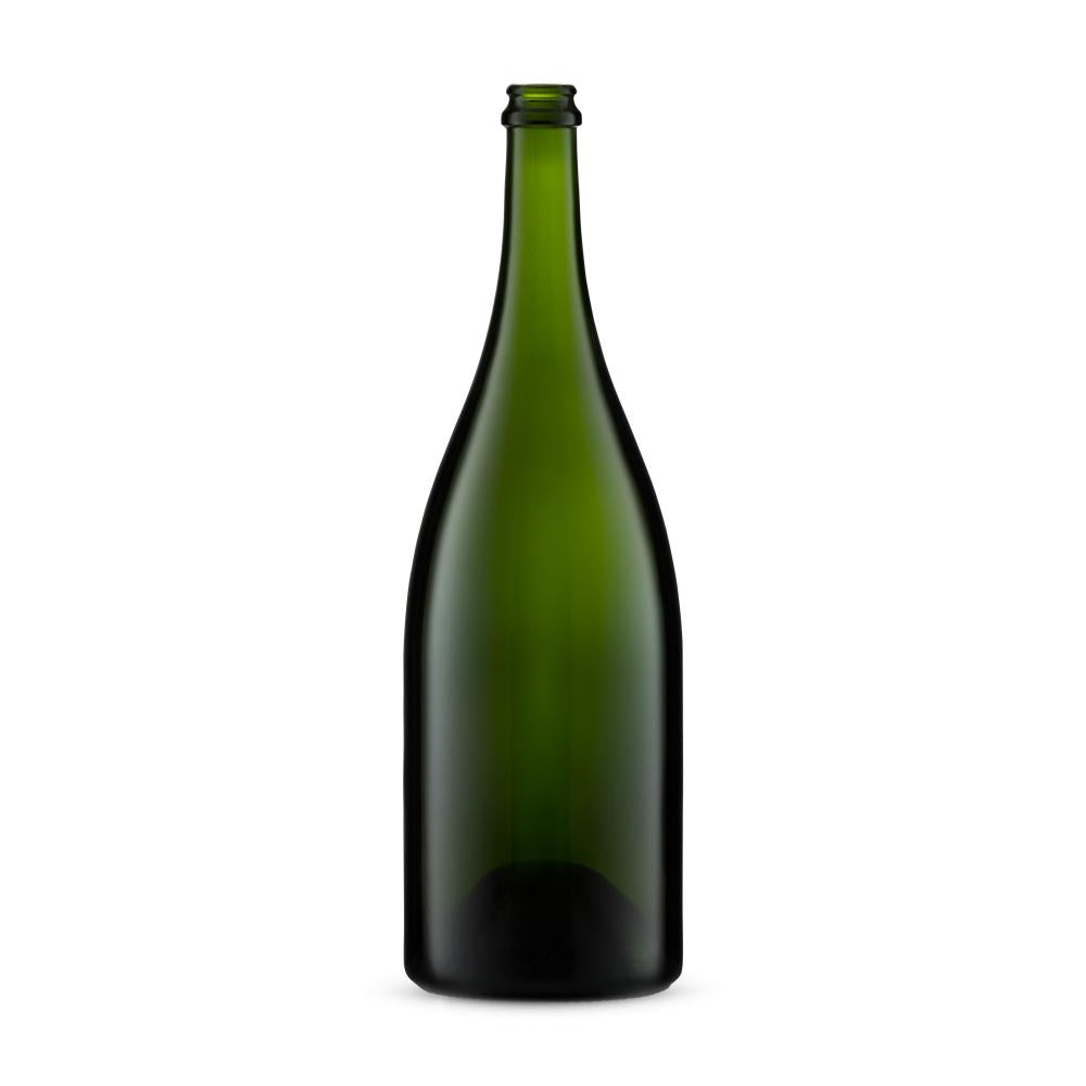 Sektflasche 1500ml champagnergrün CC 17,5 - Karton à 10 Stück