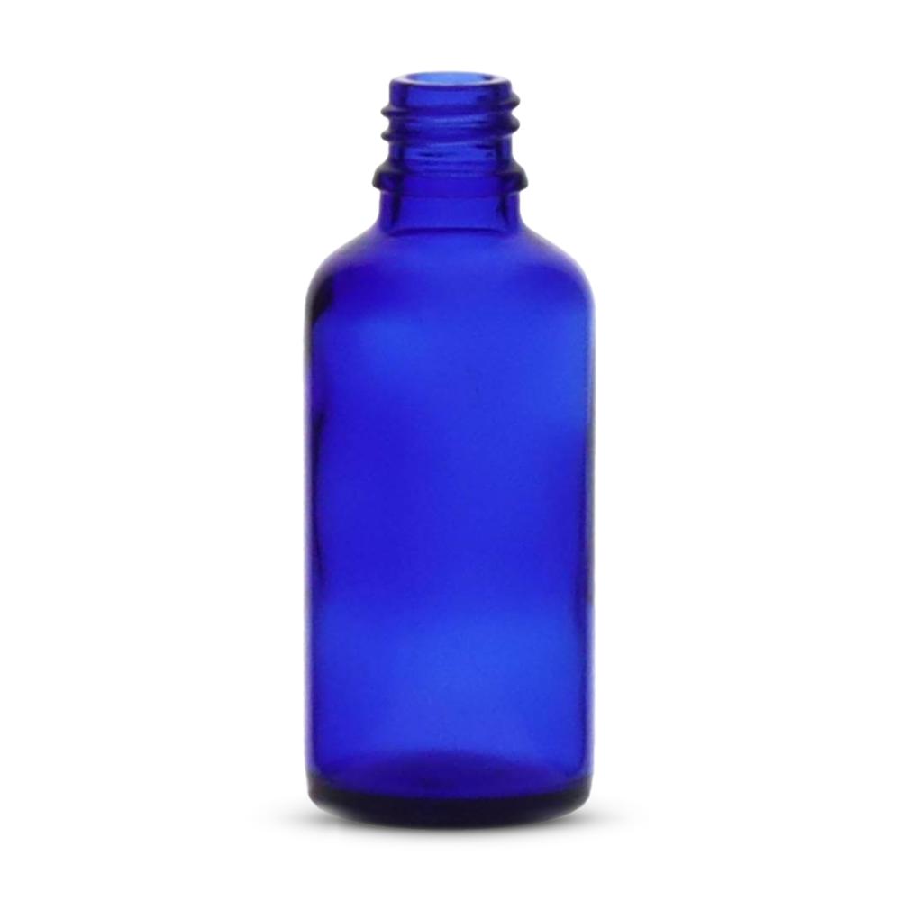 Tropfenflasche 50ml blau DIN18 - Folienpack à 50 Stück