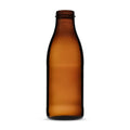 Weithalsflasche 1000ml braun TO48   (mit Aufschrift "Pfandflasche für Trinkmilch") - Karton à 32 Stück