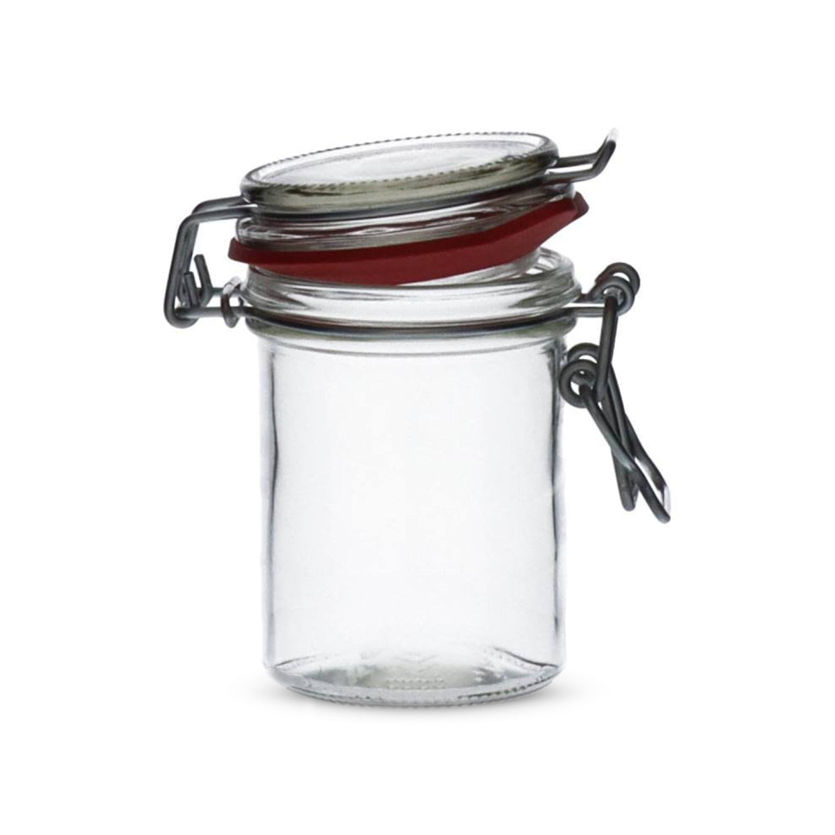 Bügelglas 212ml weiß inkl. Verschluss - Karton à 38 Stück