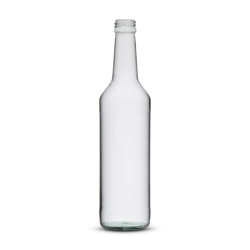 Gradhalsflasche 500ml  weiß PP28 - Karton à 36 Stück