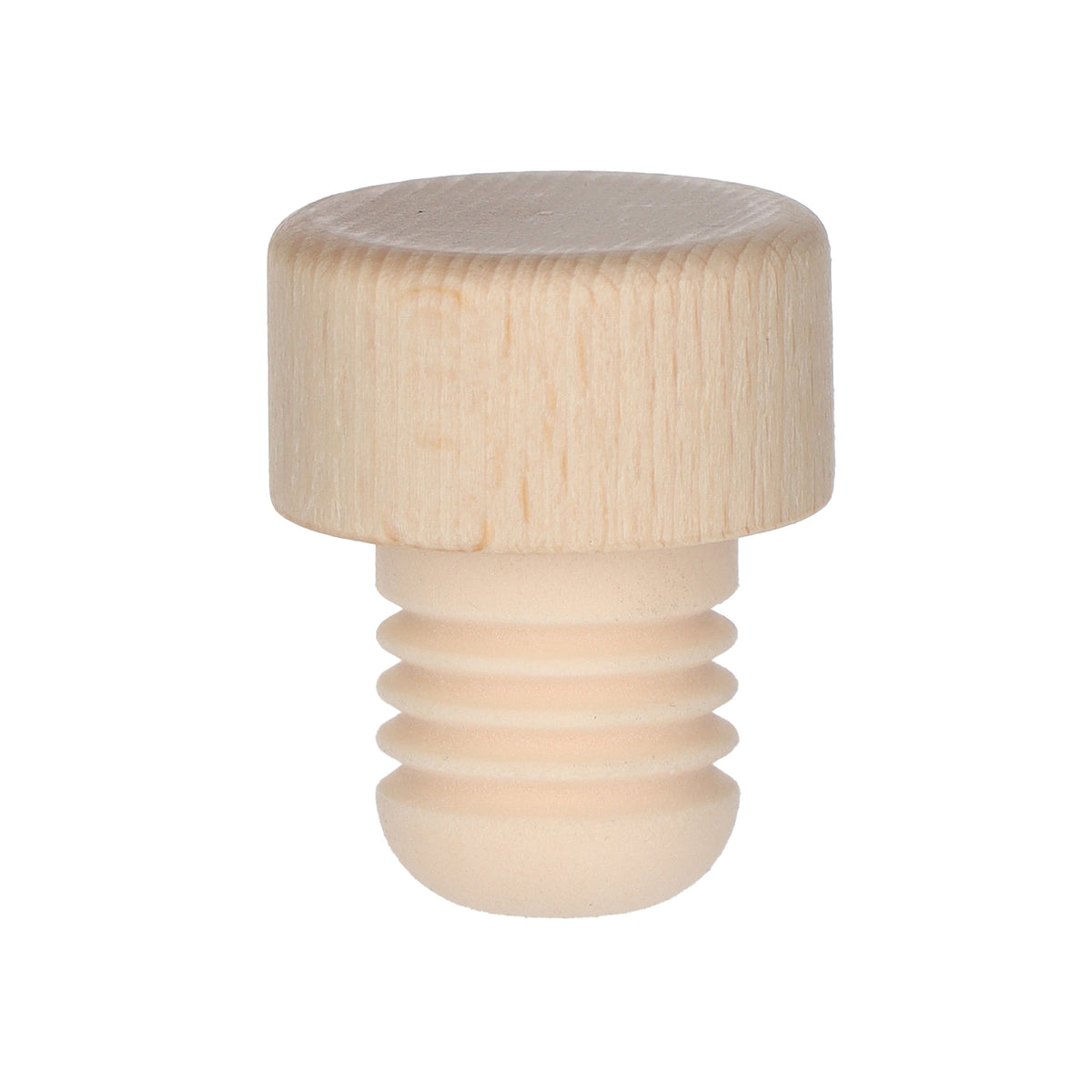 Holzscheibe Natur 18,5mm PE gerillt - Beutel à 100 Stück