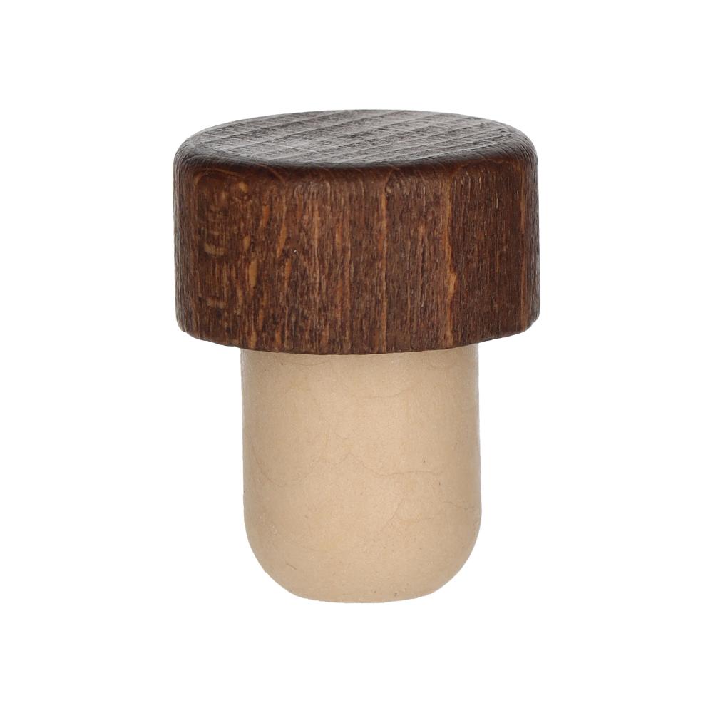 Holzscheibe Dunkel Co-injected 19mm - Beutel à 100 Stück