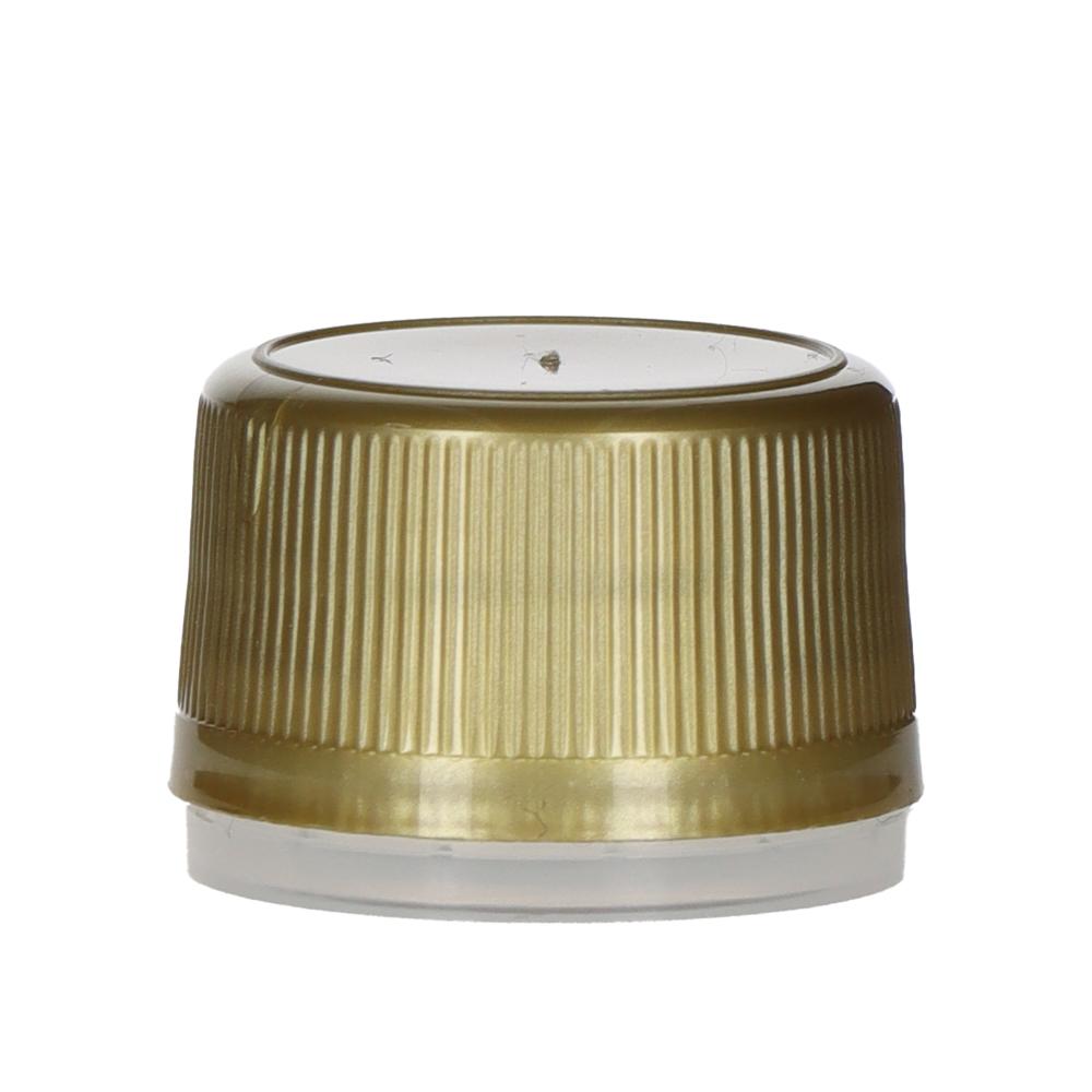 Schraubverschluss Kunststoff PP24 gold - Beutel à 100 Stück