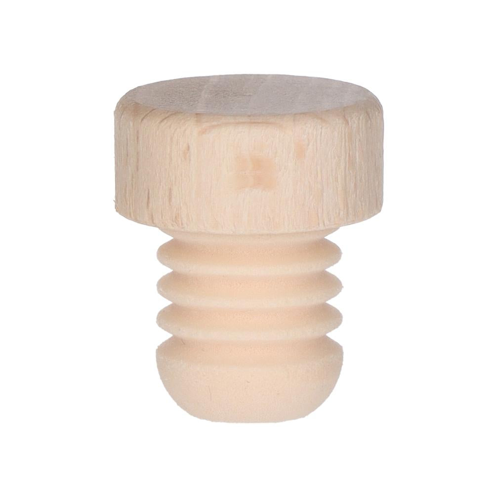 Holzscheibe Natur 15mm PE gerillt - Beutel à 20 Stück