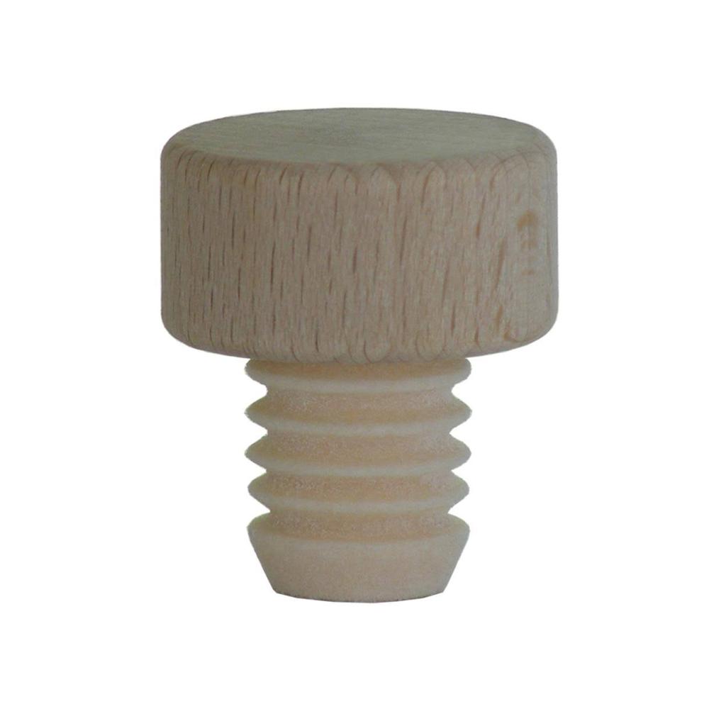 Holzscheibe Natur 16mm PE gerillt - Beutel à 20 Stück