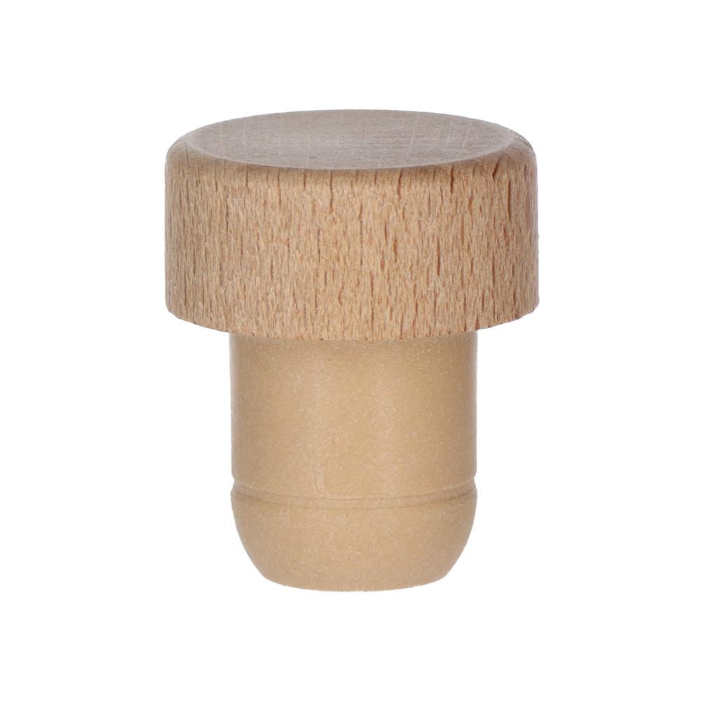 Ausgießer T-Mix Holz natur 19,0 mm - Beutel à 100 Stück