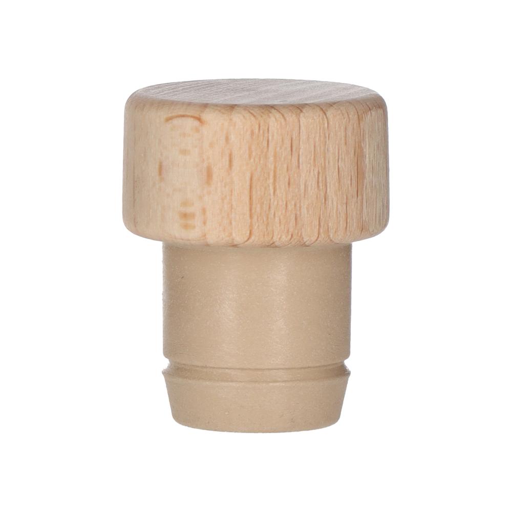 Ausgießer T-Pourer mit Holzscheibe Natur 19,5mm - Beutel à 100 Stück
