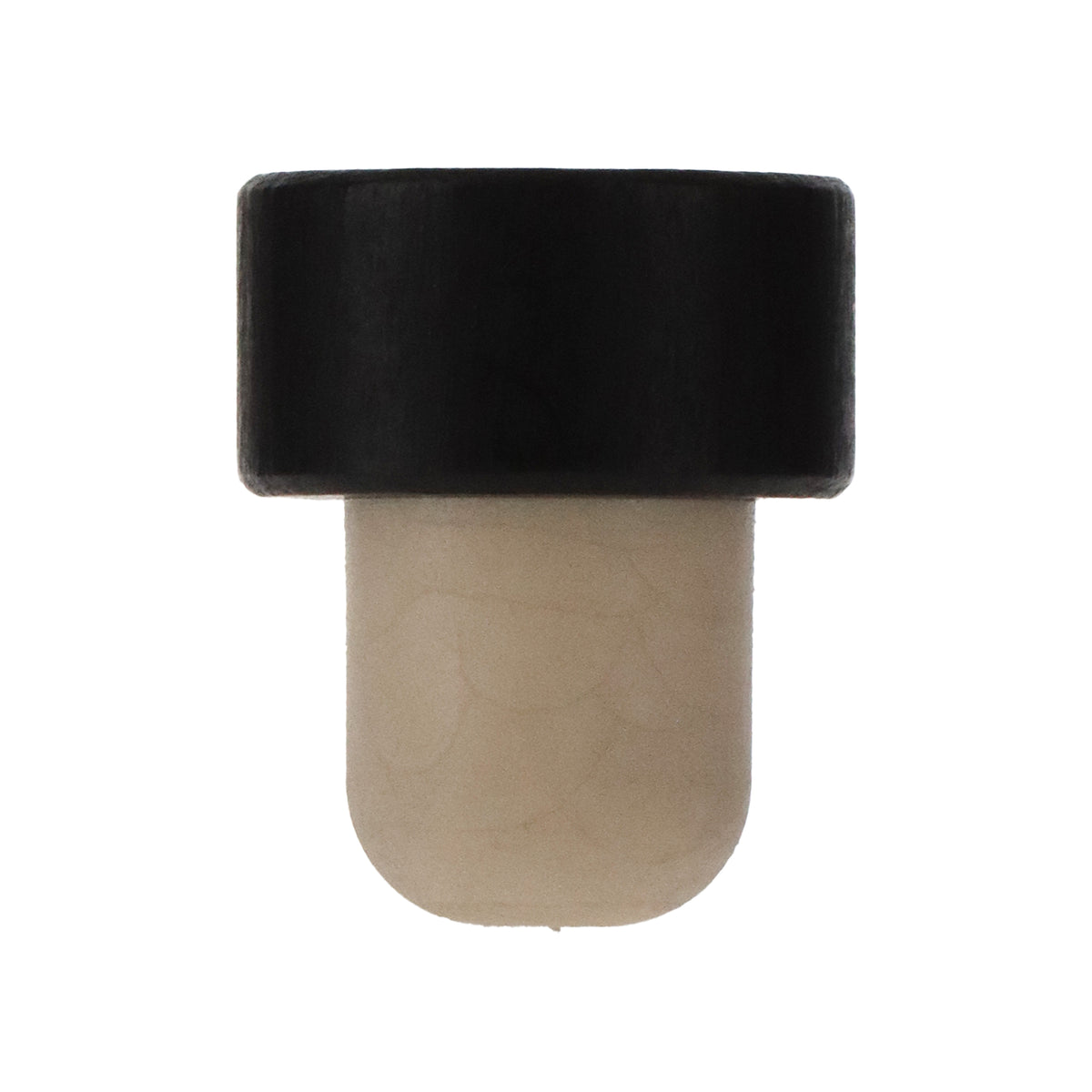 Holzgriffkorken schwarz Co-injected19,0mm - Beutel à 100 Stück
