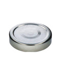 Deckel TO66 deep silber - mit Button - Beutel à 100 Stück