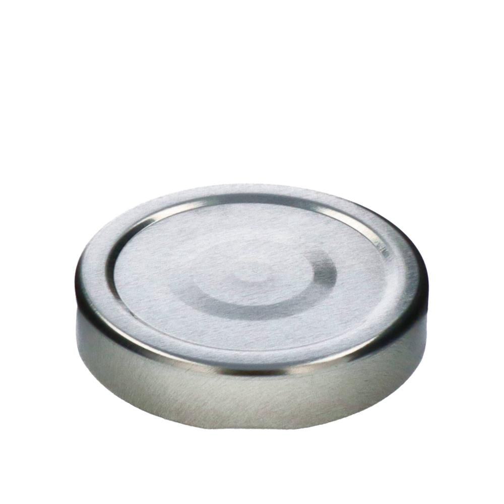 Deckel TO66 deep silber - mit Button - Beutel à 100 Stück