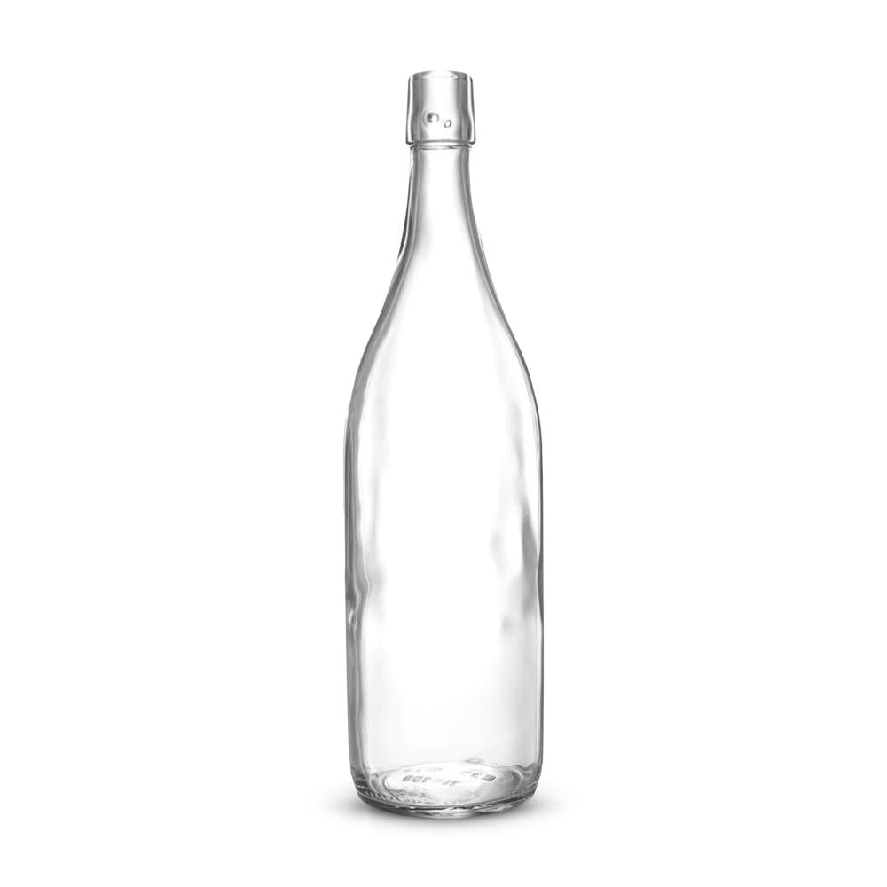 Bügelflasche (rund) 1000ml weiß BV2 - Karton à 18 Stück