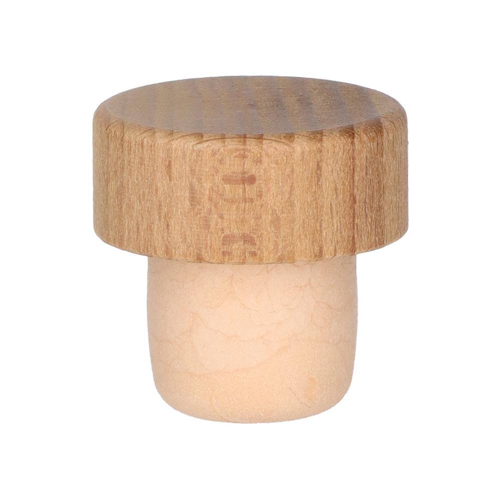 Holzgriffkorken Honey Co-injected 22,5mm - Beutel à 100 Stück