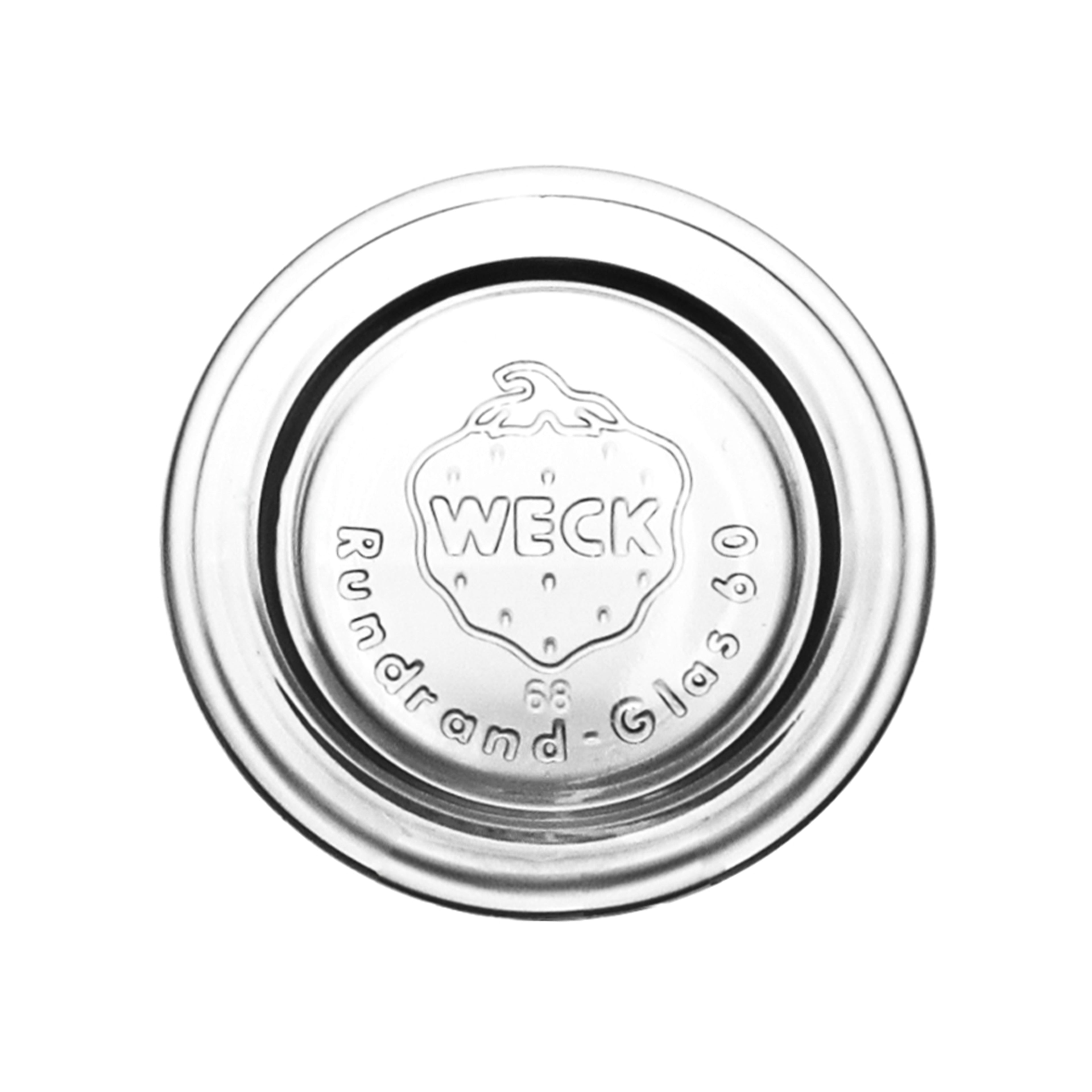 Glasdeckel weiß RR60 - Karton à 231 Stück
