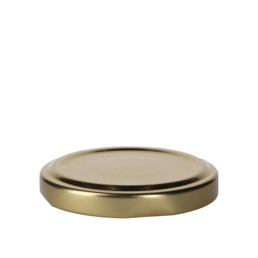 Deckel TO53 gold - mit Button - Beutel à 100 Stück