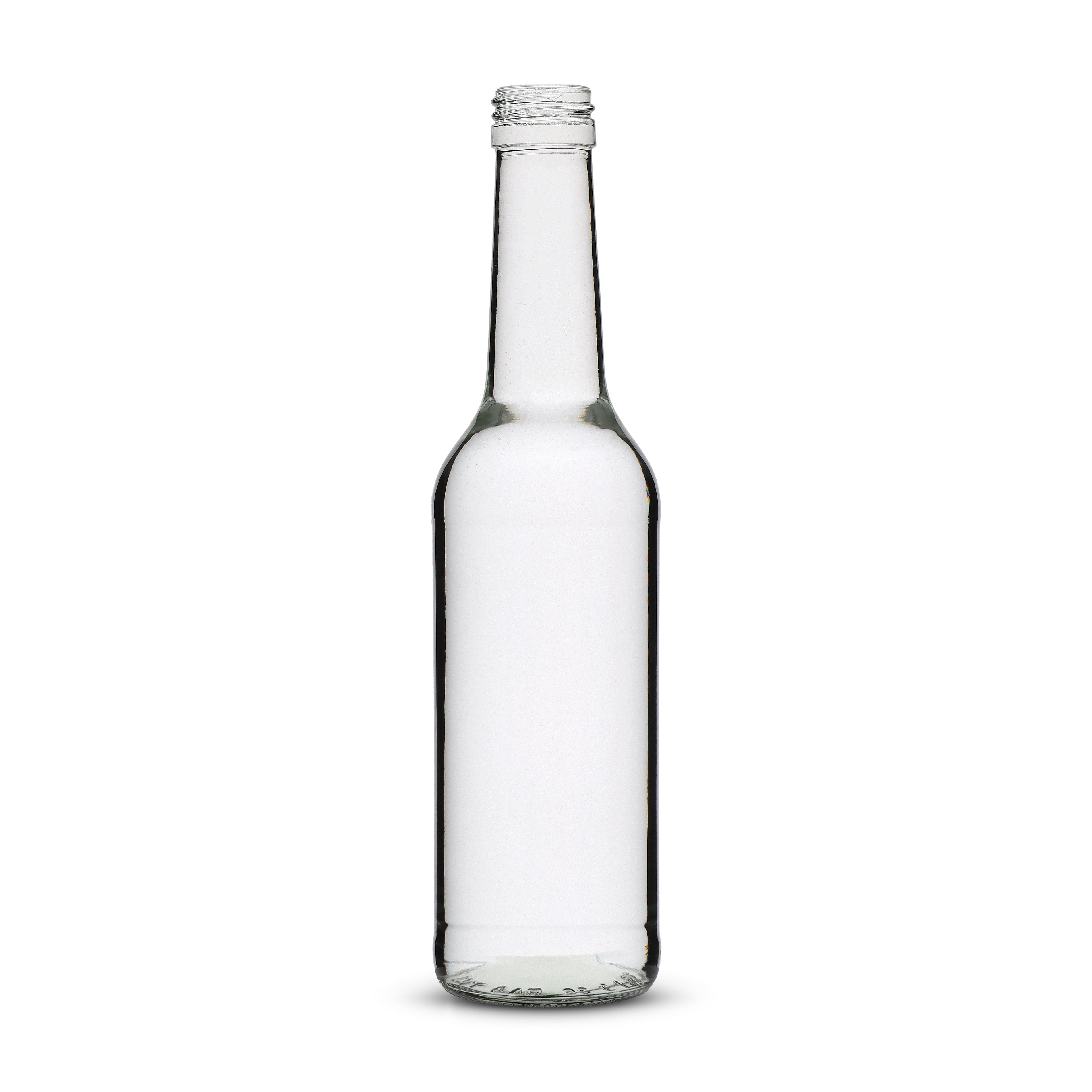 Gradhalsflasche 350ml weiß PP28 - Karton à 68 Stück