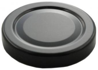Deckel TO43 schwarz - ohne Button Auch für ölhaltige Inhalte geeignet Beutel à 100 Stück